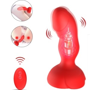 Vibrator și Plug Anal cu Telecomandă Extreme A Bloom Rose – Silicon Premium, Stimulare Dublă și 10 Moduri de Vibrație (Roșu Pasionat) - Img 5