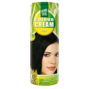 Crema nuantatoare, 1, Colour Cream Black, Hennaplus, 60 ml