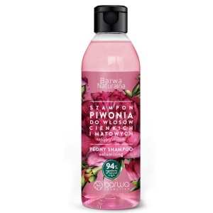 Sampon volumizator cu floare de bujor, 300 ml, Barwa Cosmetics