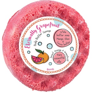 Sapun cu burete pentru masaj Eternally Grapefruit, Bomb Cosmetics