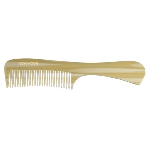 Pieptene JASPE imitatie corn, cu dinti mediu rari si maner, 20.5 x 5 cm, Koh-I-Noor, 456AV