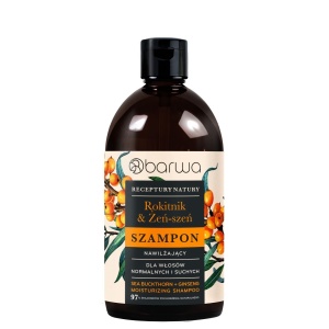 Sampon hidratant cu catina si ginseng, Barwa Cosmetics, 380 ml