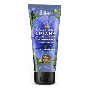 Balsam par, hranitor cu flori de in, tub 200 ml, Barwa Cosmetics