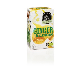 Ceai ecologic Ginger & Lemon, Royal Green, 27 gr, 16 plicuri