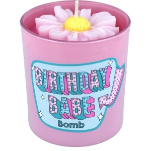 Lumanare parfumata in vas de sticla Birthday Babe Flower Bomb Cosmetics