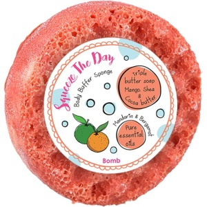Sapun cu burete pentru masaj Squeeze The Day, Bomb Cosmetics