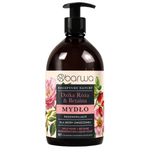 Sapun lichid regenerant cu trandafir salbatic si betaina, Barwa Cosmetics, 480 ml