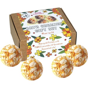 Set cadou Marigold Bath Creamer 4 produse, Bomb Cosmetics