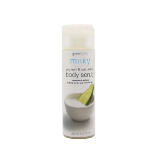 Exfoliant corp cu iaurt și castravete Greenland 200 ml