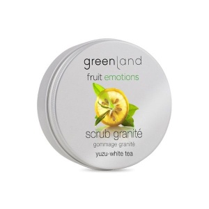 Exfoliant corp granita cu Yuzu și Ceai Alb Greenland 200 ml