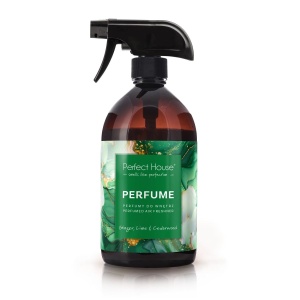 Parfum de interior Perfect House cu ghimbir, lime si lemn de cedru, Barwa Cosmetics, 500 ml