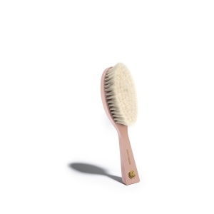 Perie roz pentru bebelusi si copii LUXURY PASTEL, cu par de capra 16,5 x 14,5 cm Koh-I-Noor, 402RS