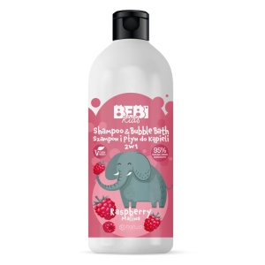 Sampon si spuma de baie cu zmeura, 2 in 1 pentru copii, Barwa Cosemtics, 500 ml