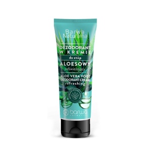 Crema deodorant cu aloe vera pentru reimprospatarea picioarelor Barwa Cosmetics, 75 ml