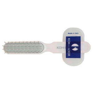 Perie pneumatica alba cu peri cilindrici din plastic, rezistenta la foen, Koh-I-Noor, 8114V