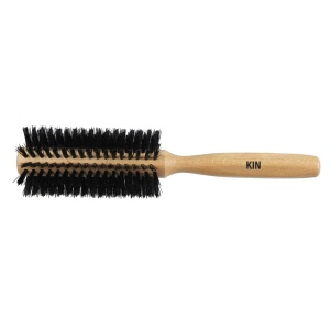 Perie rotunda cu peri din nylon si maner de fag 23 cm x 5.5 cm Koh-I-Noor, K313W