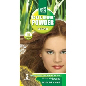 Pudra de hena, Colour Powder Hazelnut 51, Hennaplus, 100 gr