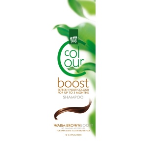 Sampon colorant, Colour Boost Warm Brown, Hennaplus, 200 ml