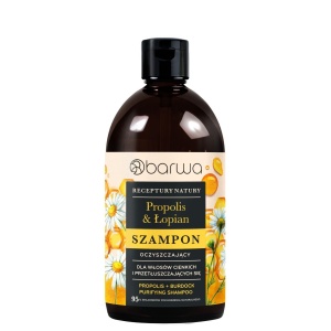 Sampon purifiant cu propolis si brusture, Barwa Cosmetics, 380 ml