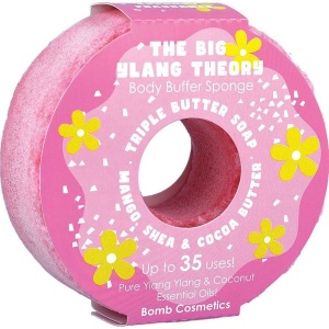 Sapun exfoliant cu burete The Big Ylang Theory Donut Body Buffer, Bomb Cosmetics