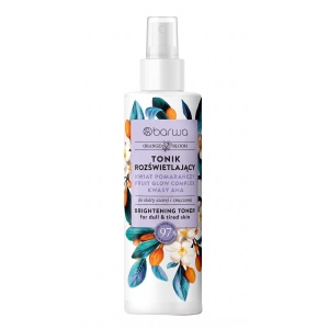 Spray tonic iluminator ten tern și obosit cu acizi AHA Orange Blossom Barwa Cosmetics 250 ml