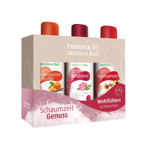 Set cadou rasfat cu spuma Schaumzeit Genuss Herbacin 3 x 500 ml