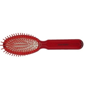 Perie pneumatica rosie cu peri cilindrici din plastic, 21.3 x 6 cm, Hoh-I-Noor, 7110R