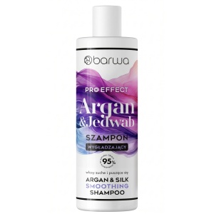 Sampon pentru netezire intensiva cu ulei de argan si matase Pro Effect Barwa Cosmetics 380 ml