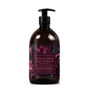 Sapun lichid hidratant si regenerant cu uleiuri de piper roz si violete Spa Experience Barwa Cosmetics 380 ml