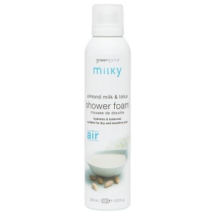 Spuma de dus cu lapte de migdale si lotus, Milky, Greenland, 200 ml