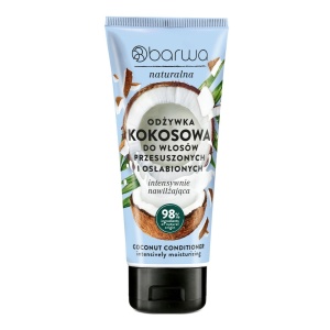 Balsam de par Natural cu nuca de cocos, Barwa Cosmetics, 200 ml