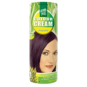 Crema nuantatoare, 3.67, Colour Cream Burgundy, Hennaplus, 60 ml