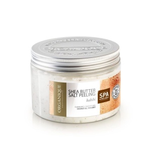 Exfoliant corp Habibi cu unt de shea cocos și pudră de orez Organique 450 ml