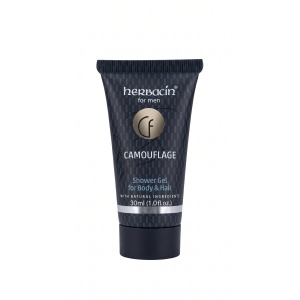 2 in 1 gel de dus si sampon barbati Camouflage Herbacin 30 ml