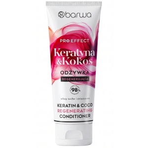Balsam de par regenerant cu keratina si cocos Pro Effect Barwa Cosmetics 200 ml
