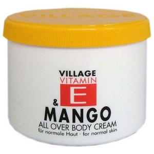 Crema corp cu vitamina E si Mango, Village Cosmetics, 500 ml