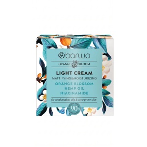 Cremă de față ușoară matifiantă și hidratantă cu niacinamidă Orange Blossom Barwa Cosmetics 50 ml