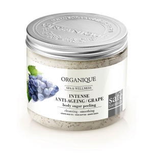Exfoliant corp anti-îmbătrânire cu struguri și unt de shea Organique 200 ml