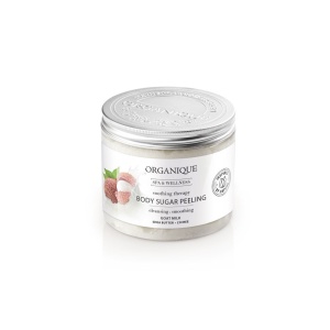 Exfoliant corp cu lapte de capră litchi și unt de shea Organique 200 ml