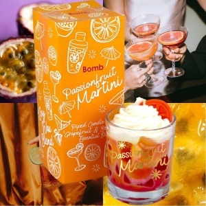 Lumanare parfumata in vas de sticla Passionfruit Martini Bomb Cosmetics - Img 2