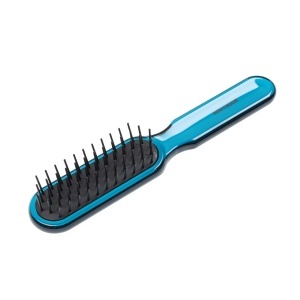 Perie pneumatica albastra cu peri cilindrici din plastic rezistenta la foen 20.5 x 4 cm Koh-I-Noor 8115PE