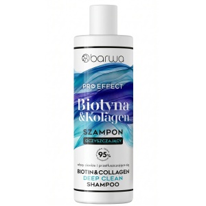 Sampon curatare profunda cu colagen si biotina Pro Effect Barwa Cosmetics 380 ml