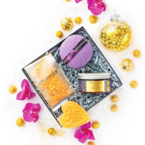 Set Royal Orchid bile de baie săpun balsam corp sare baie Organique