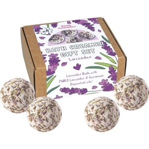 Set cadou Lavender Bath Creamer 4 produse, Bomb Cosmetics