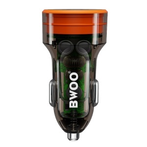 BWOO Încărcător auto 38W QC 18W + PD 20W - Transparent-enervolt.ro