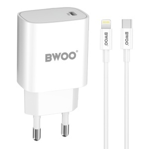 BWOO Încărcător rețea 20W USB-C cu cablu Lightning-enervolt.ro