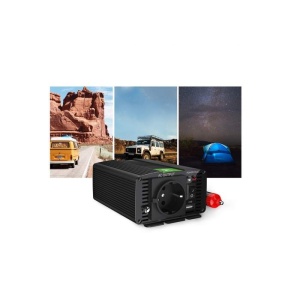 Invertor de tensiune 12V - 230V, 150W, sinus pur, INV29, Greencell, enervolt.ro