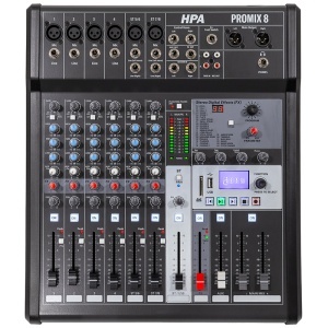 HPA Mixer digital 8 canale 48V BT/USB/SD - Promix 8
