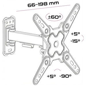 Suport TV universal 10–42 inch 20 kg KEMOT-enervolt.ro