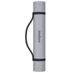 REBEL ACTIVE Saltea 200 × 115 cm, grosime 1 cm, Gri - Yoga, Fitness, Pilates-enervolt.ro